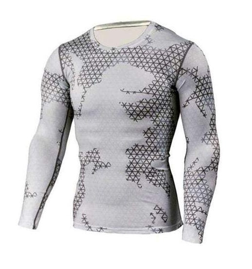 Langarm-Kompressionsshirt - Blitz-Design
