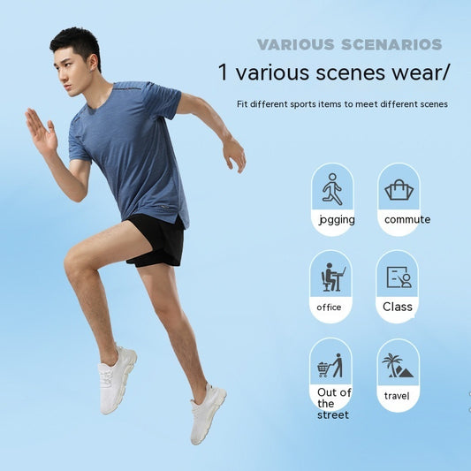 Herren 2-in-1 Laufshorts