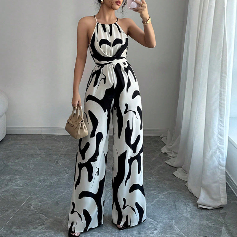 Pulse94 - eleganter Jumpsuit mit schwarzen Design